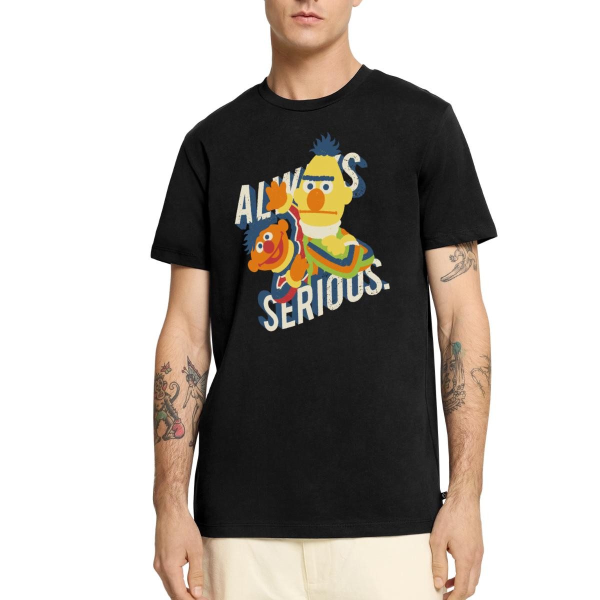 T-Shirt Sesamstraße Always Serious Männer Premium T-Shirt