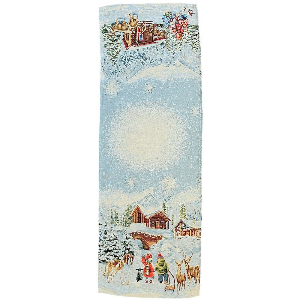 matches21 HOME & HOBBY Tischdecke Tischläufer MARLA Winterlandschaft Polyes günstig online kaufen