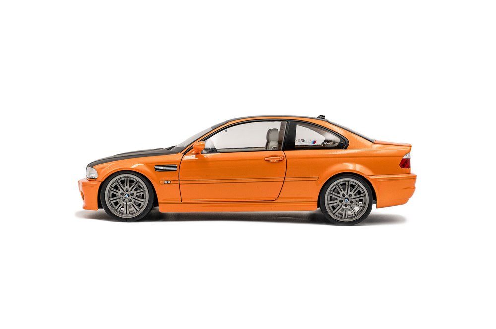 Solido Modellauto BMW E46 M3 Coupe Solido Works 2000 orange, Maßstab 1:18