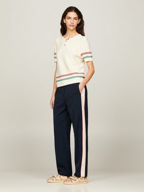 Tommy Hilfiger Webhose COLOR BLOCK SLIM STRAIGHT PANT mit Seitenstreifen