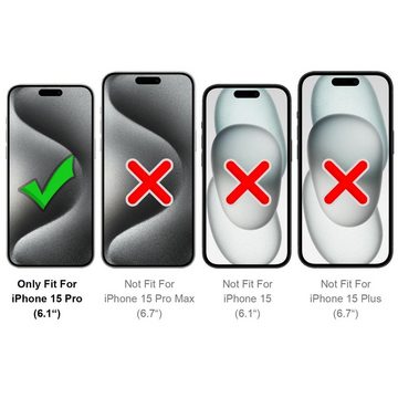CoolGadget Schutzfolie Sichtschutz Panzerfolie für iPhone 15 Pro, (Spar-Set 2in1, Fullscreen), Privacy Fullscreen Glas 2 Anti-Spy Schutzfolie für iPhone 15 Pro Folie