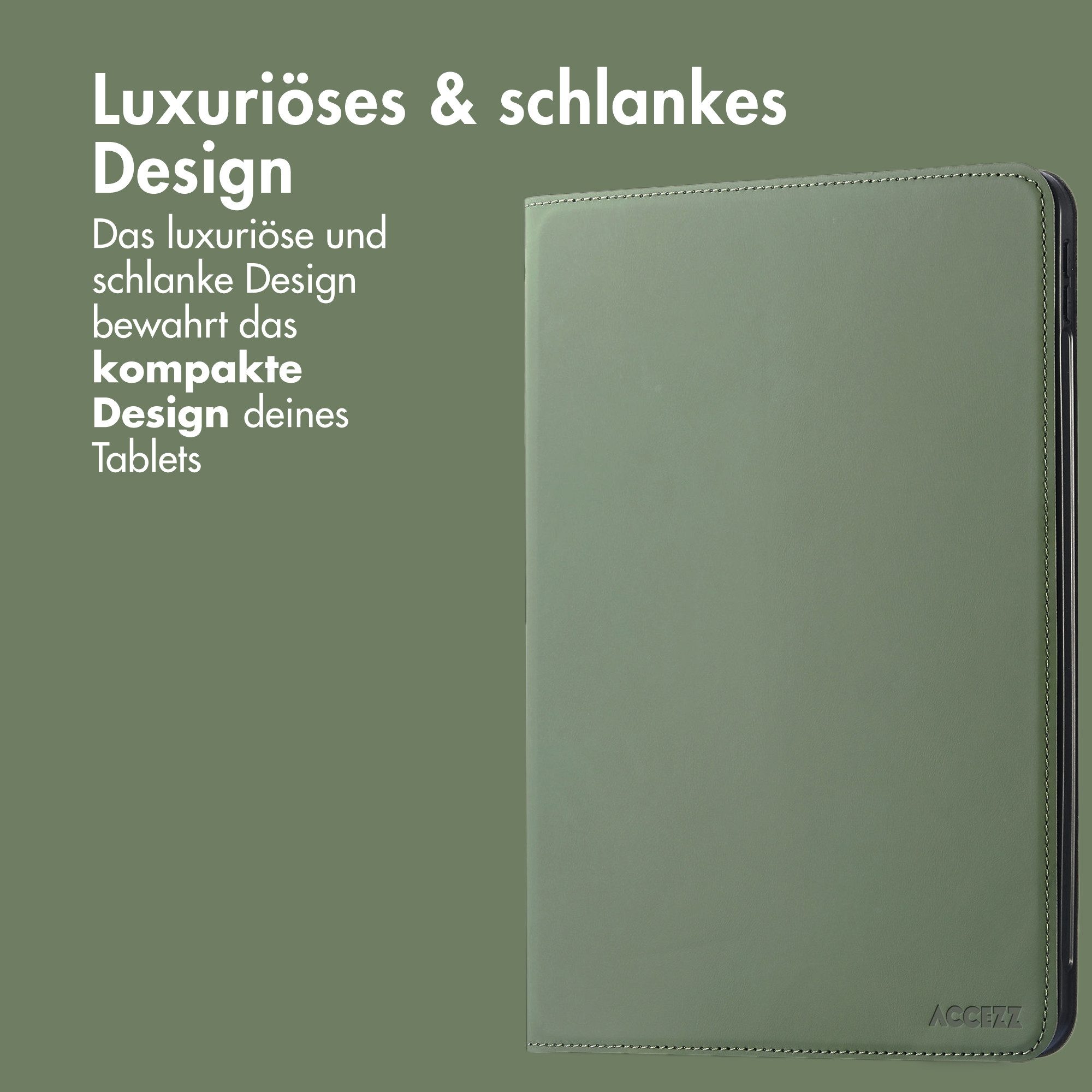 Accezz Tablet-Mappe Accezz Classic Klapphülle Samsung Galaxy Tab S11 Ultra - Grün