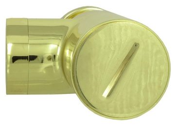 dirks-traumbad Siphon Siphon für Waschbecken Gold Messing Flaschnesiphon Waschtisch Geruchsverschluss Rohrensiphon verstellbar