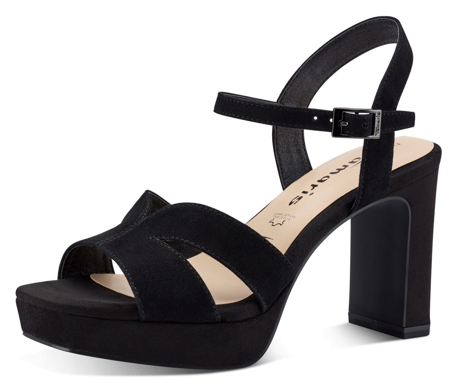 Tamaris High-Heel-Sandalette mit ANTIshokk-Absatz schwarz