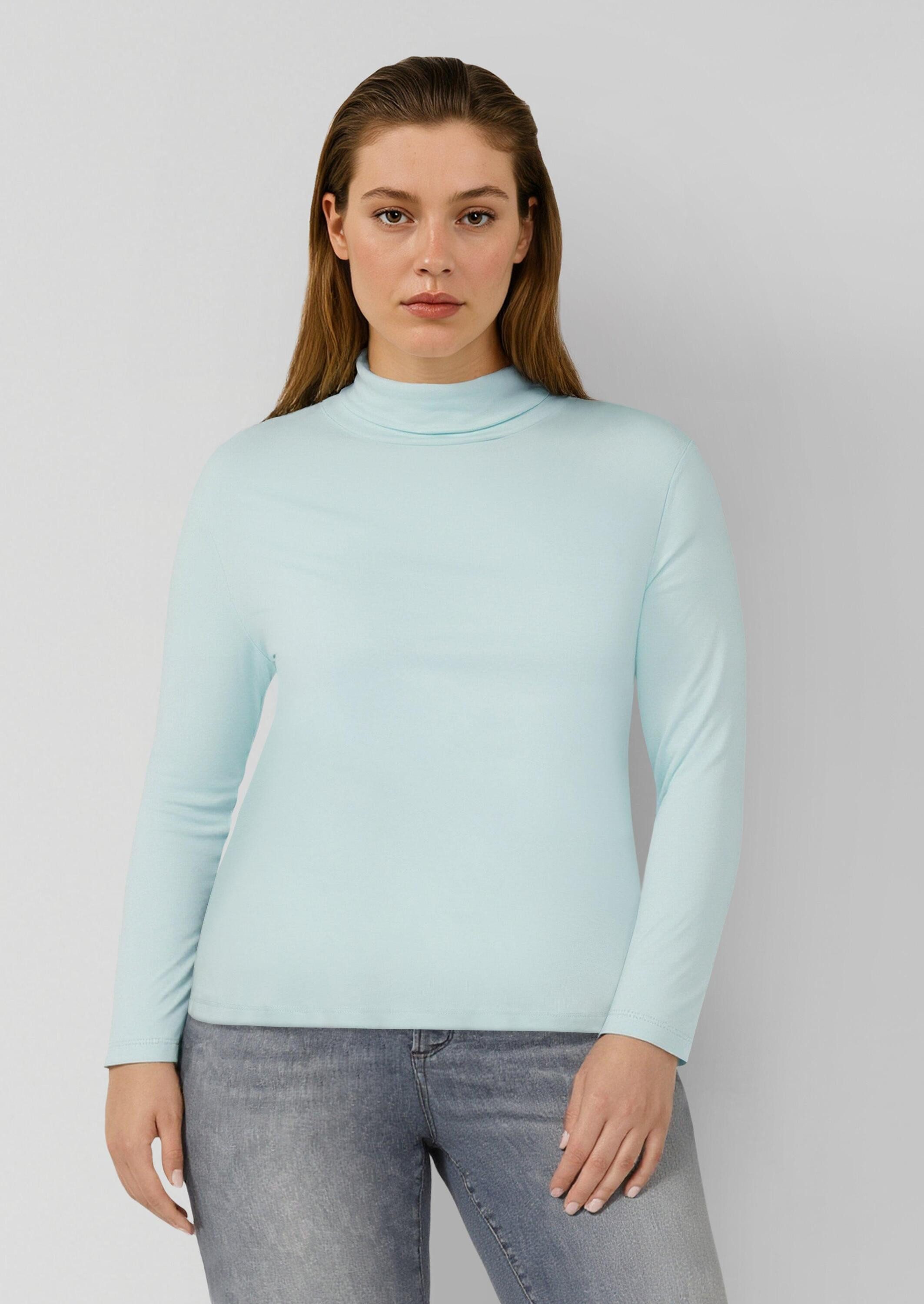 s.Oliver Langarmshirt T-Shirt Longsleeve mit Rollkragen