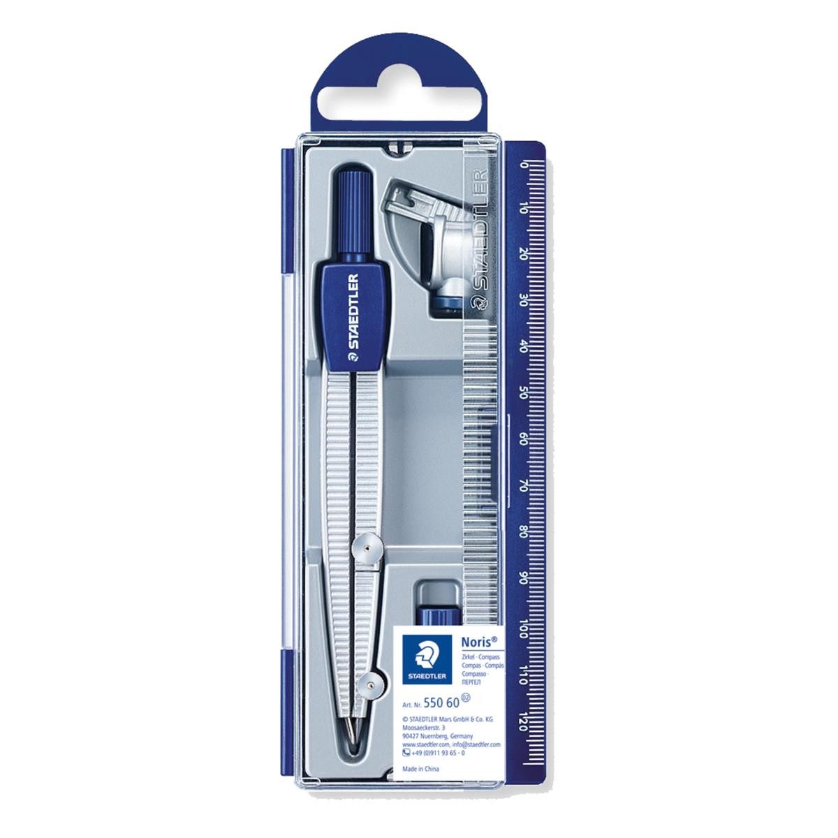 STAEDTLER Zirkel STAEDTLER Noris 550 Schulzirkel - Metall - mit Bleieinsatz