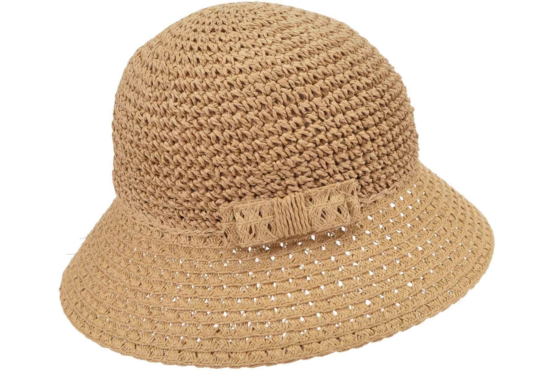 Seeberger Sonnenhut Papierstroh Glocke mit Schleife günstig online kaufen