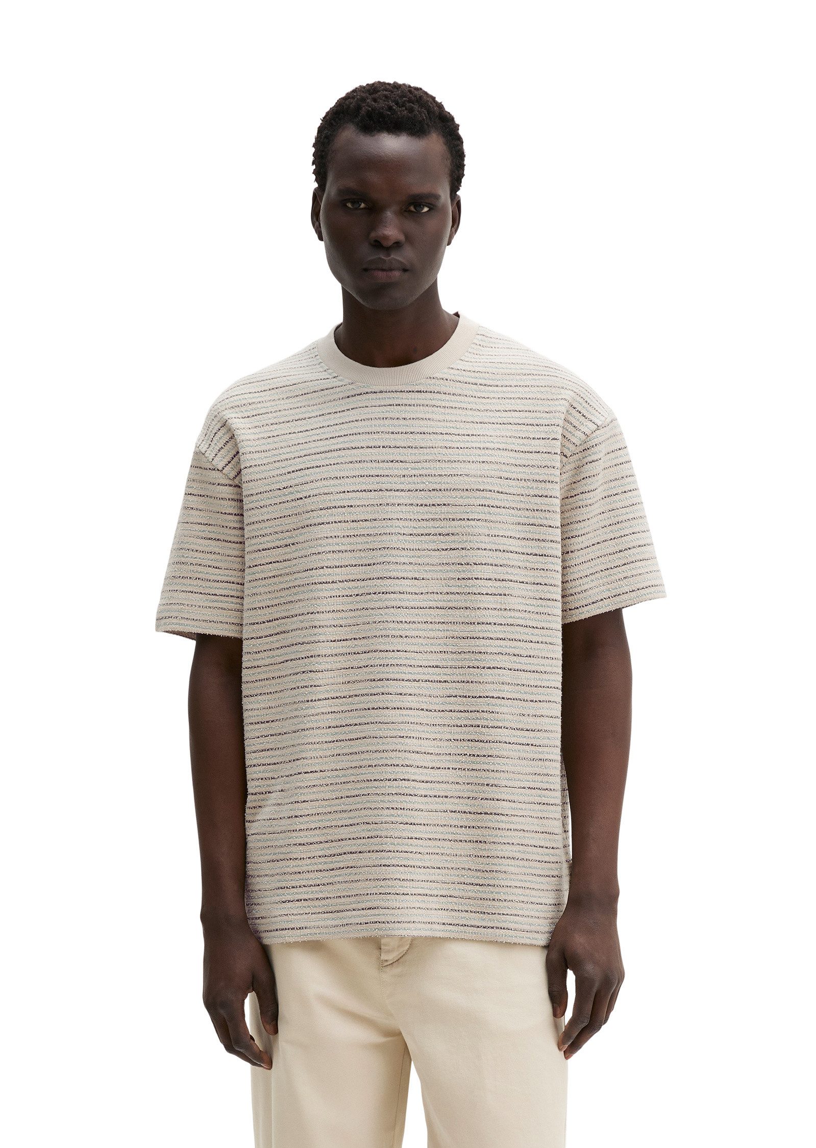 T-Shirt aus schwerem Slub-Jersey