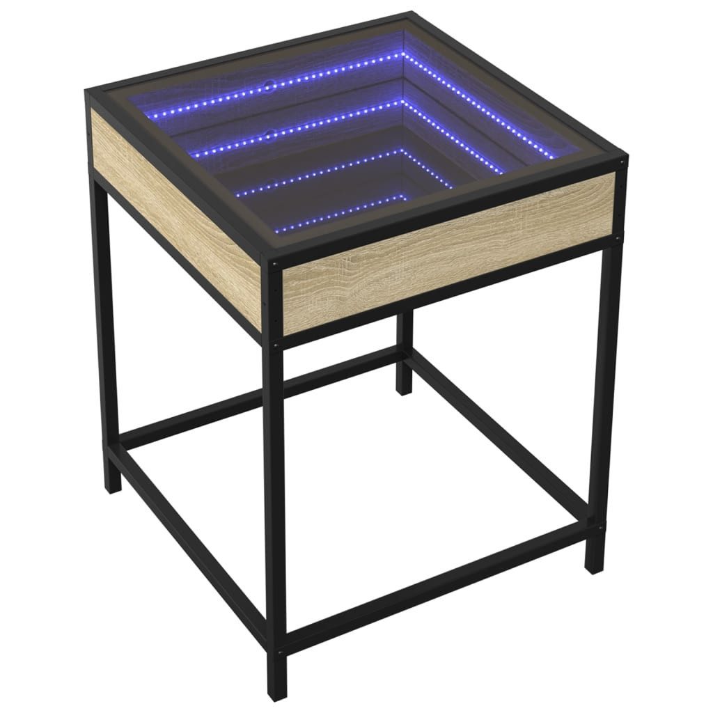 vidaXL Couchtisch Couchtisch mit Infinity-LED Sonoma-Eiche günstig online kaufen