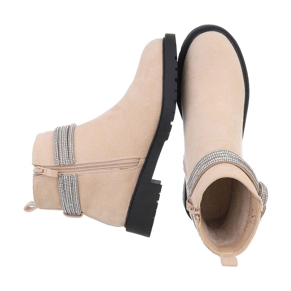 Ital-Design Damen Freizeit Stiefelette (87108782) Blockabsatz Flache Stiefe günstig online kaufen