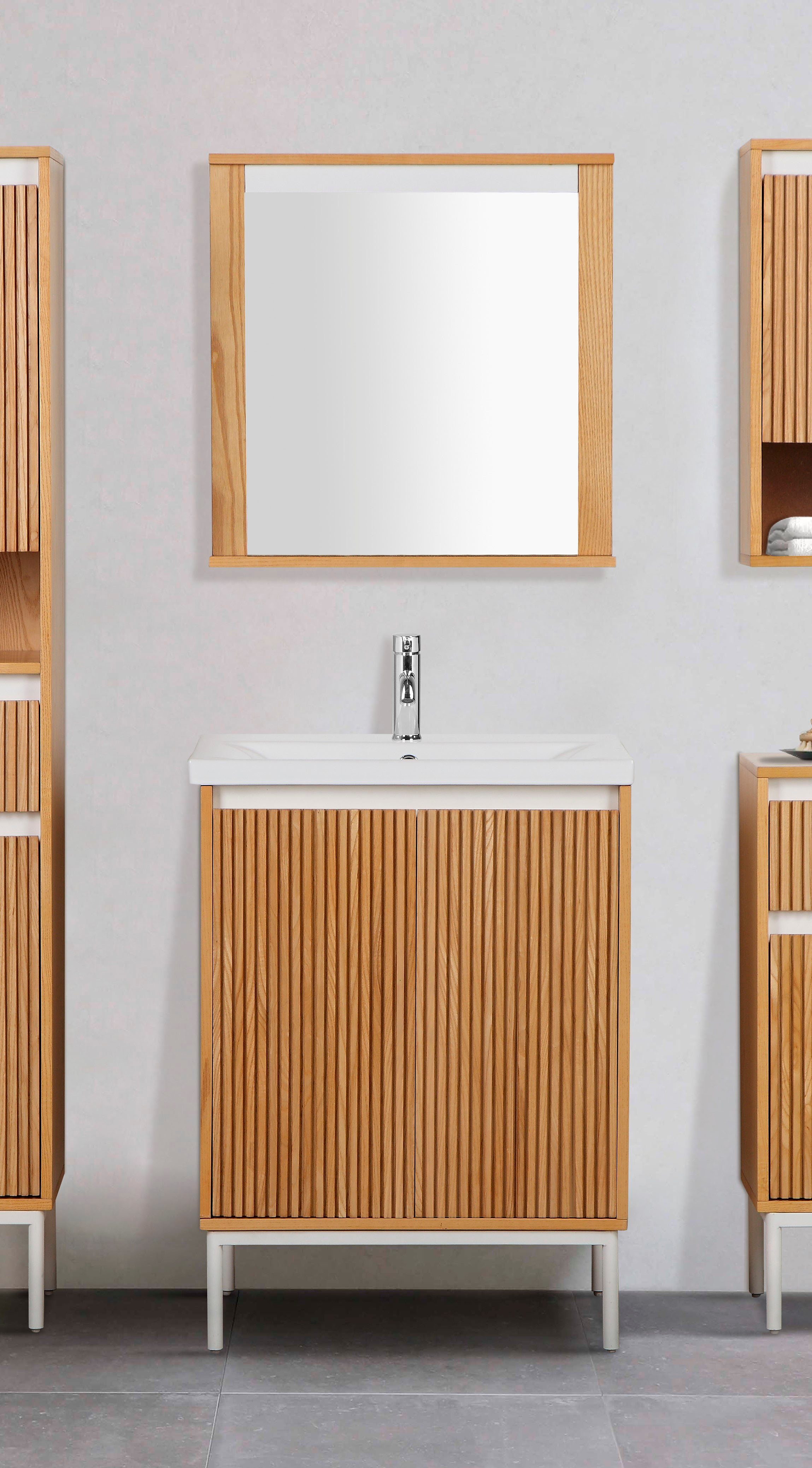 Badspiegel Breite Falun, mit cm 55 Badspiegel andas Ablage,