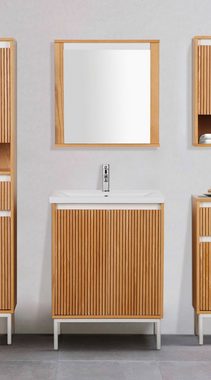 andas Badspiegel Falun, Badspiegel mit Ablage, Breite 55 cm