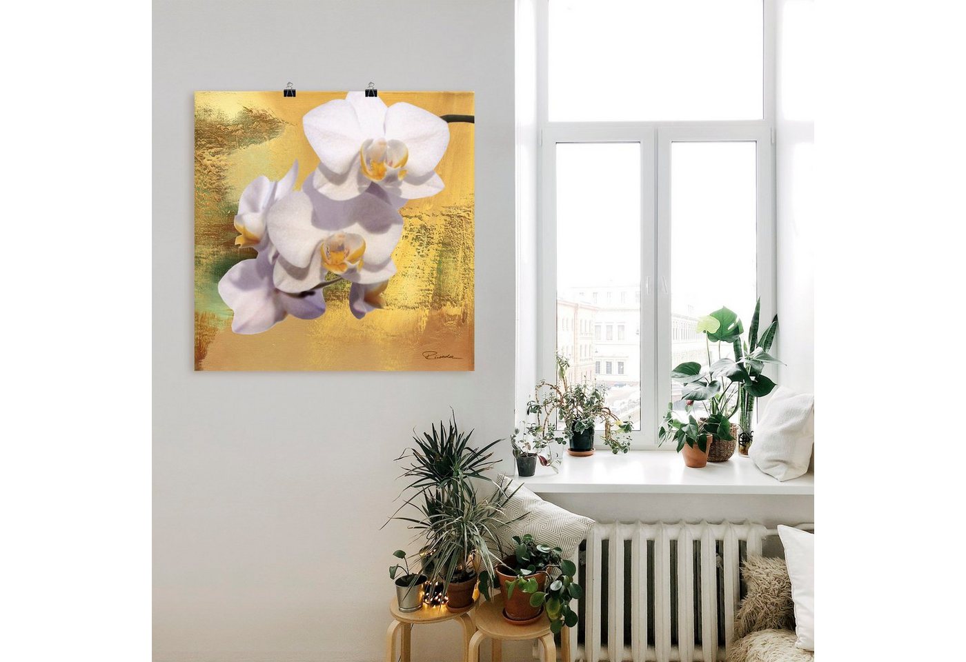 Artland Wandbild »Weiße Orchidee II«, Blumen (1 Stück), in vielen Größen & Produktarten - Alubild / Outdoorbild für den Außenbereich, Leinwandbild, Poster, Wandaufkleber / Wandtattoo auch für Badezimmer geeignet-kaufen