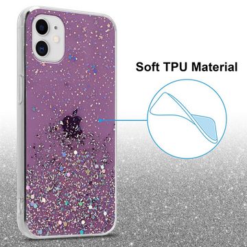 Cadorabo Handyhülle Apple iPhone 11 PRO Apple iPhone 11 PRO, Flexible TPU Silikon Handy Schutzhülle - Hülle - mit Glitzer