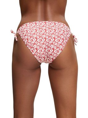 Esprit Bikini-Hose Bikinihose zum seitlichen Binden mit Print