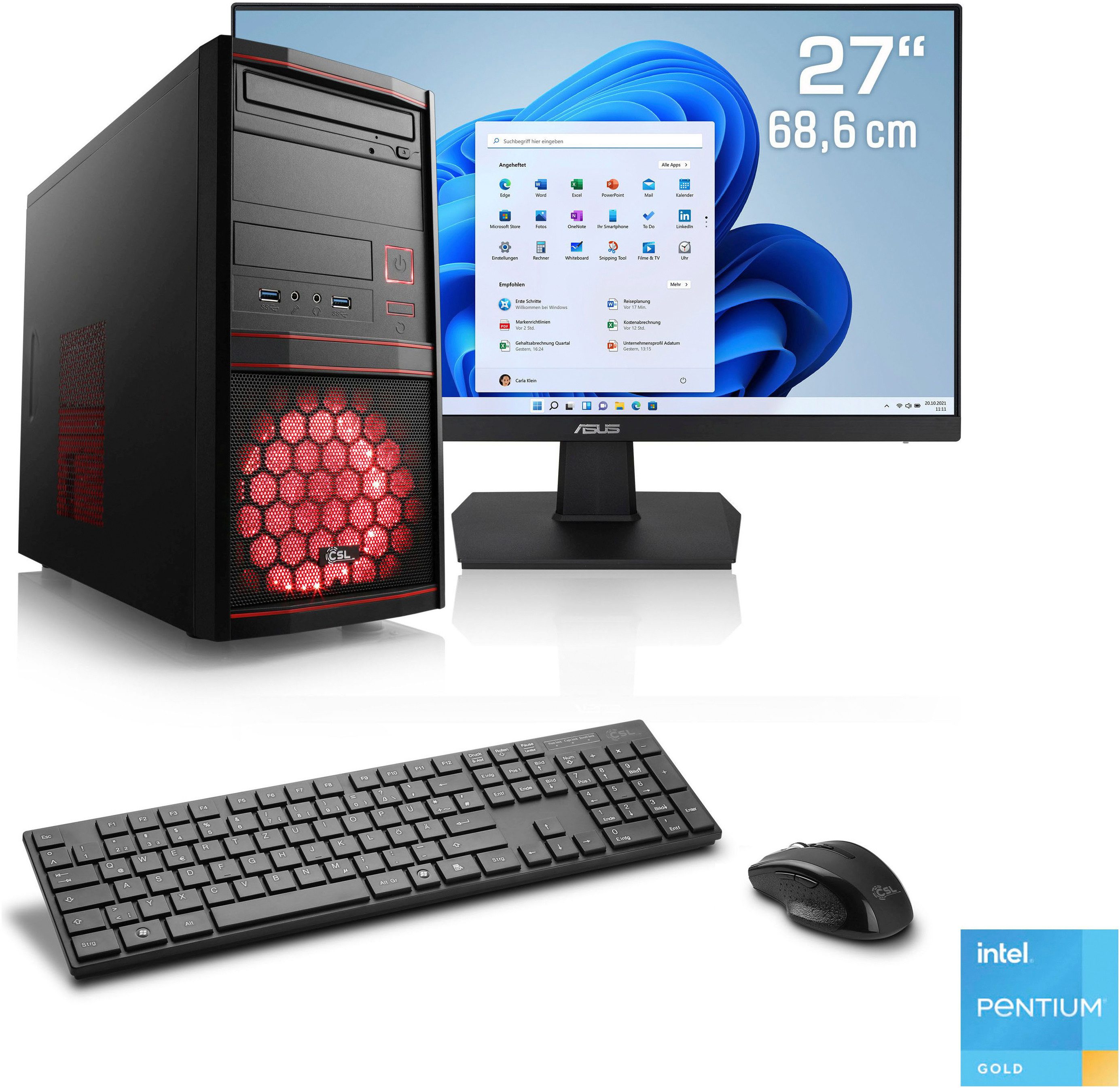 CSL Speed V21115 PC-Komplettsystem (27"", Intel®