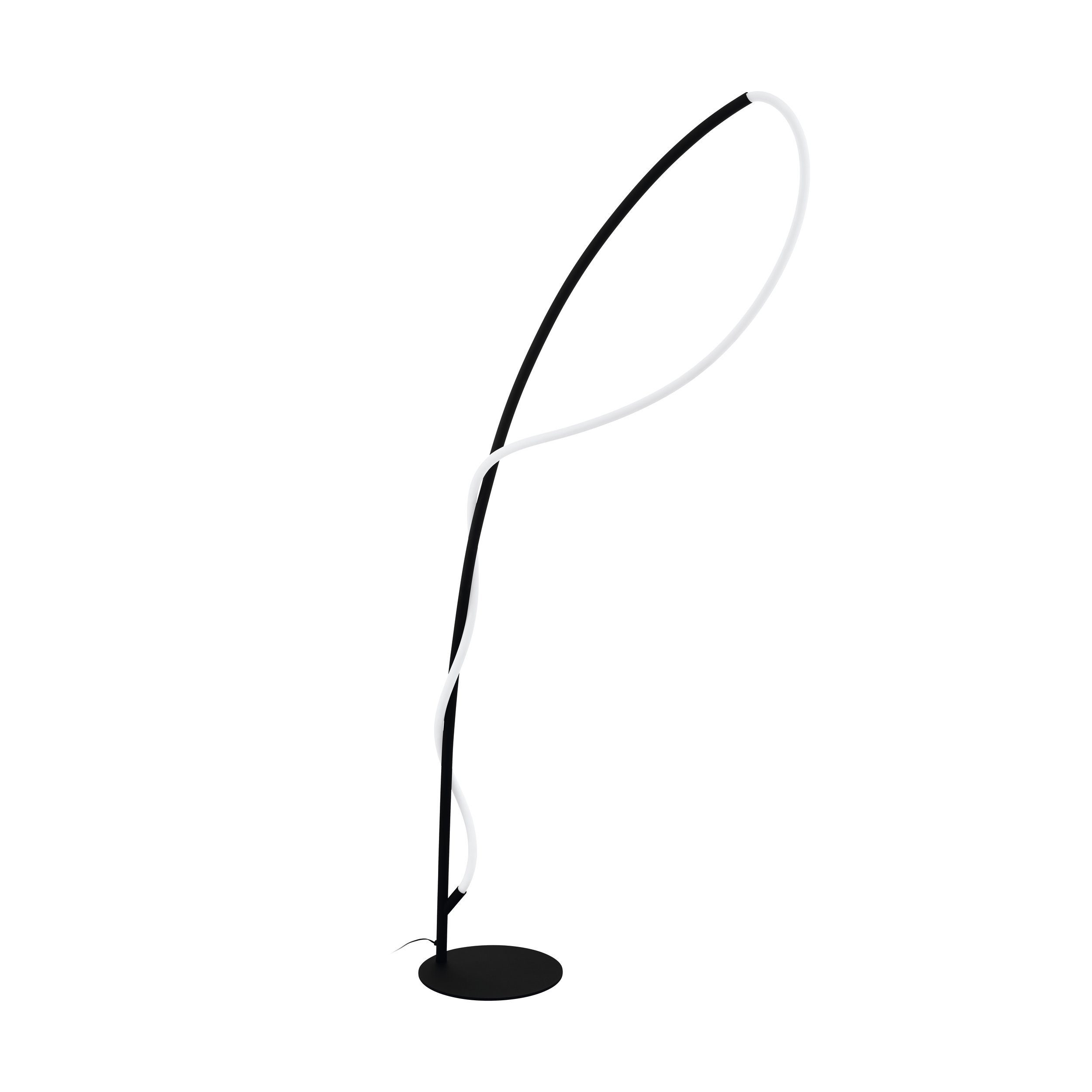 EGLO LED Stehlampe Egidonella, Leuchtmittel inklusive, Stehlampe, Stehleuchte, Standleuchte, Wohnzimmerlampe, Tritt-Schalter