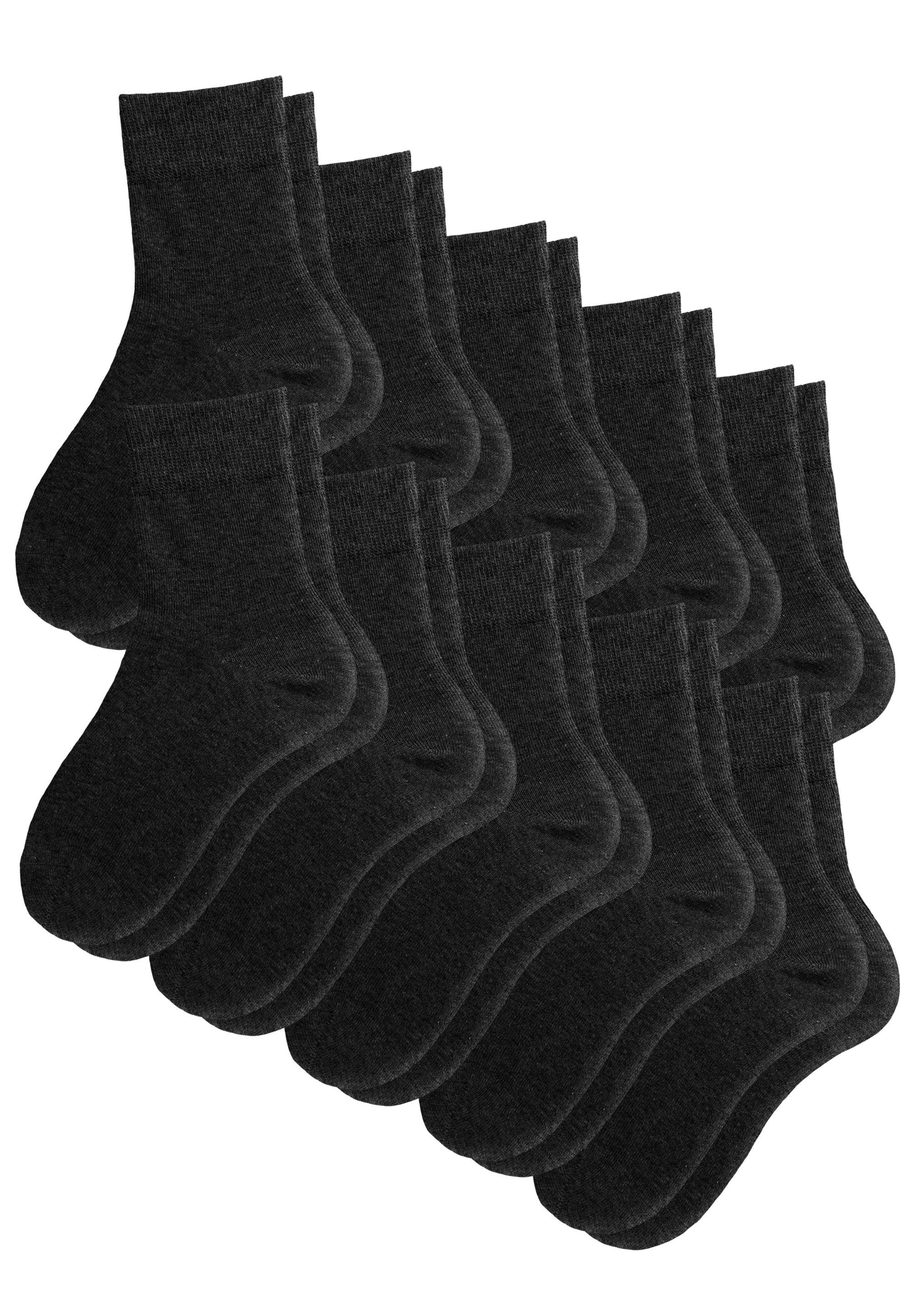 Rogo Socken (10-Paar) im 10er-Pack schwarz