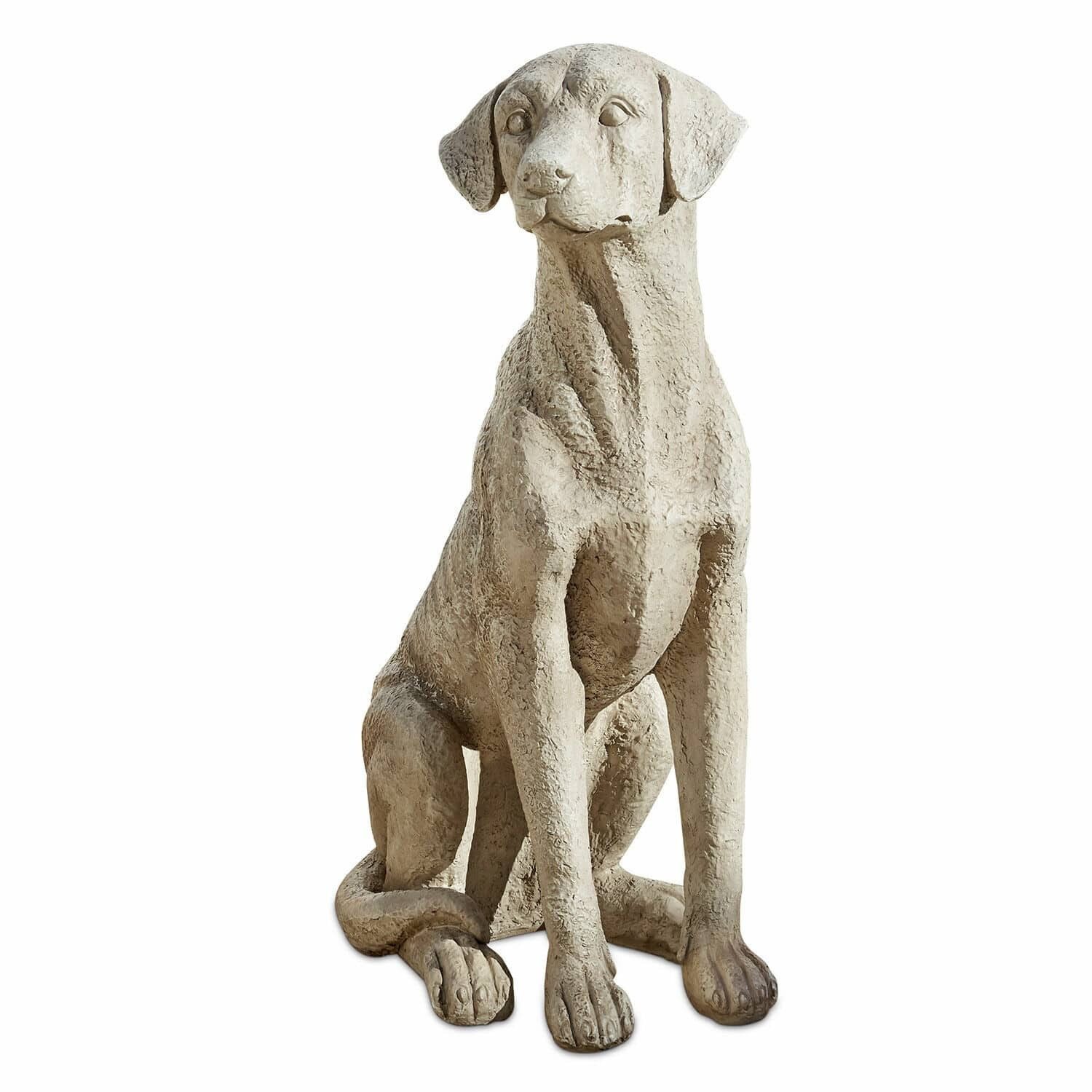 Dekofigur Deko-Hund Elliot antikweiß