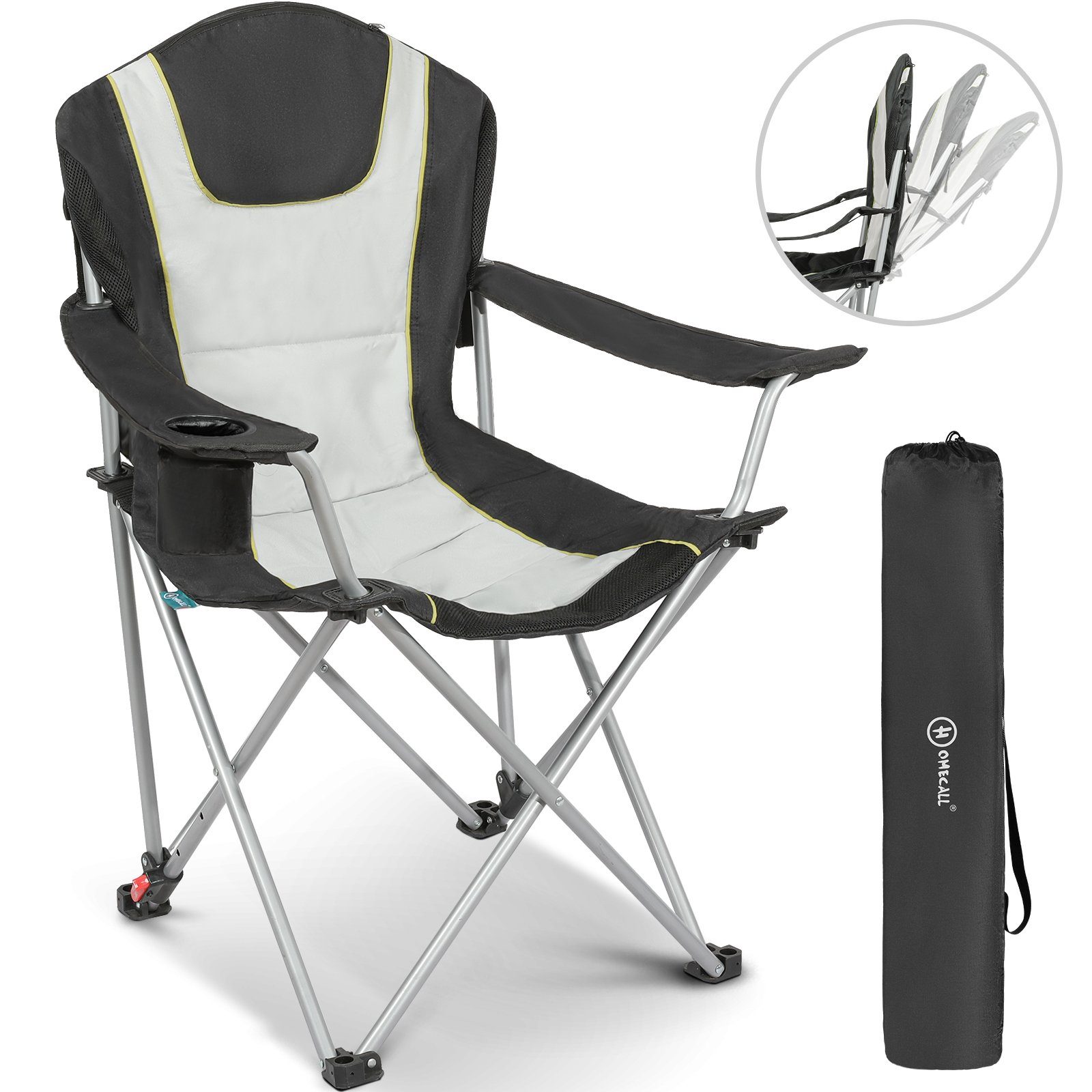 HOMECALL Campingstuhl Anglerstuhl Flatsessel Klappbar Liegestuhl günstig online kaufen