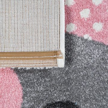 Kinderteppich Teppich Kinderzimmer Kinderteppich Sterne Tier Design, TT Home, Läufer, Höhe: 16 mm