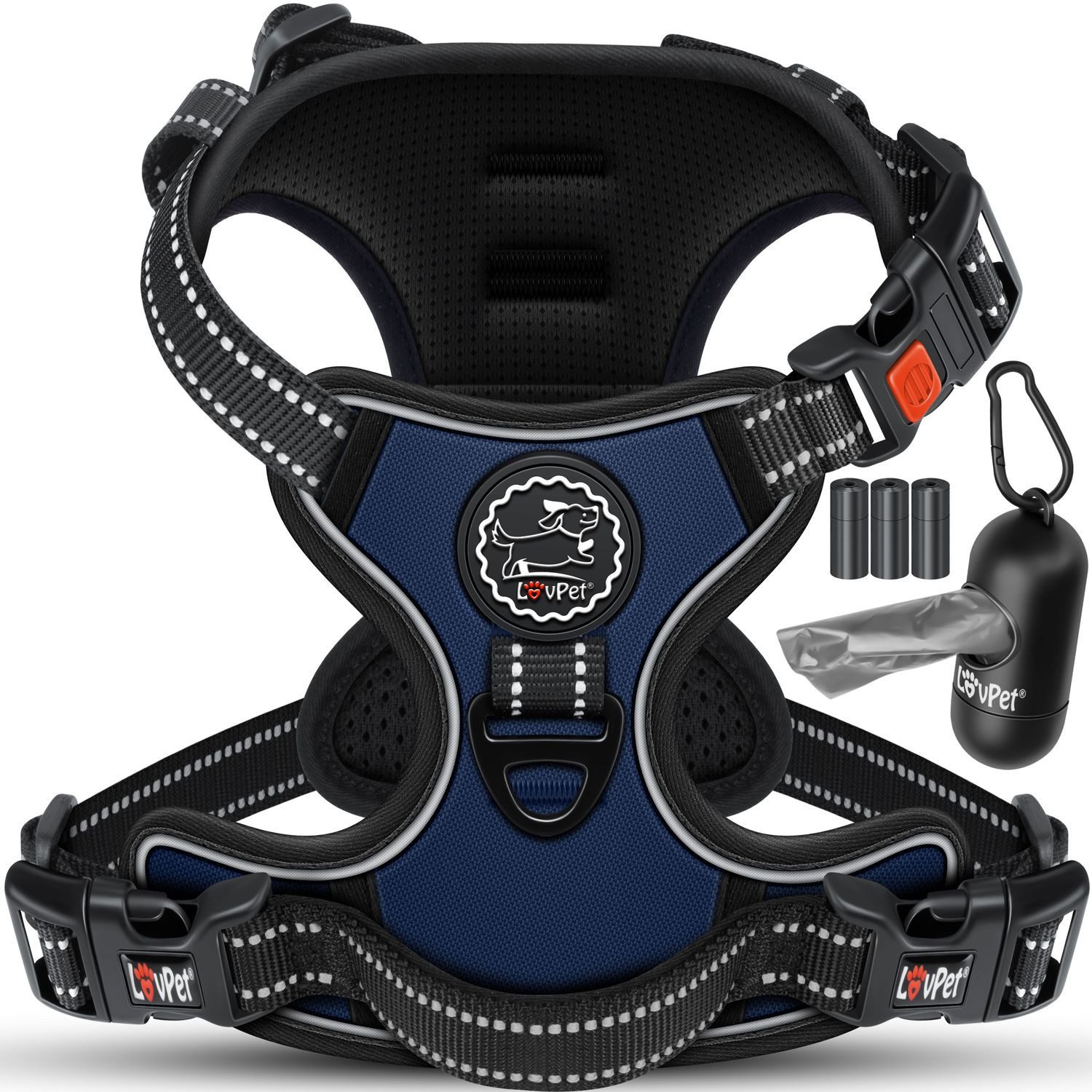 Lovpet Hunde-Geschirr, ohne Zug & würgen für Hunde & Welpen atmungsaktiv & günstig online kaufen