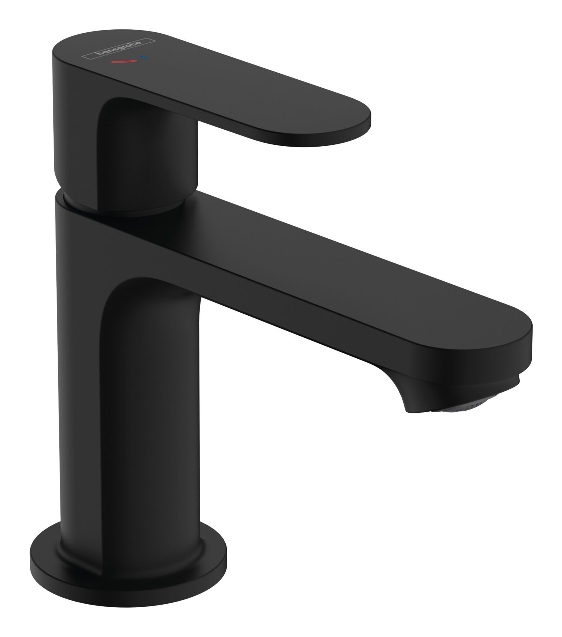 hansgrohe Waschtischarmatur Rebris S 80 CoolStart mit Metall Zugstangen-Ablaufgarnitur Ausladung