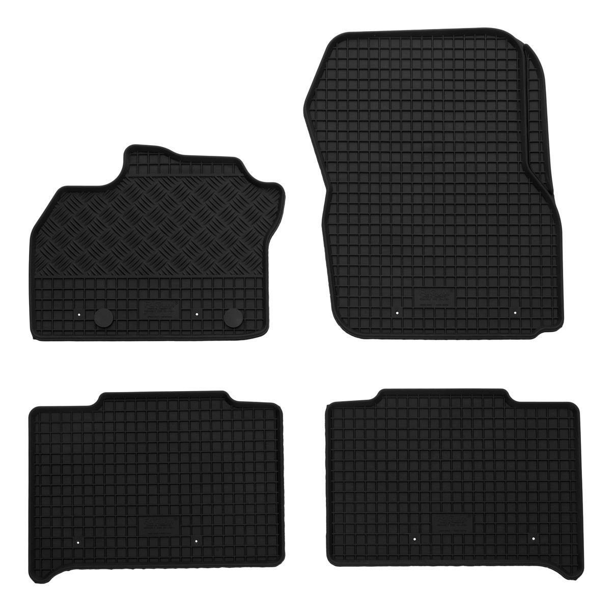 AZUGA Auto-Fußmatten Gummi-Fußmatten passend für Renault Kadjar ab 2015,  für Renault Kadjar SUV, passgenaue Gummimatten für Renault Kadjar ab 2015 -  KEINE Universalmatten
