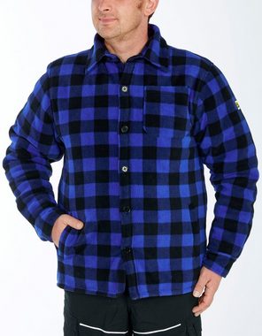 Northern Country Flanellhemd (als Jacke offen oder Hemd zugeknöpft zu tragen) warm gefüttert, mit 5 Taschen, mit verlängertem Rücken, Flanellstoff