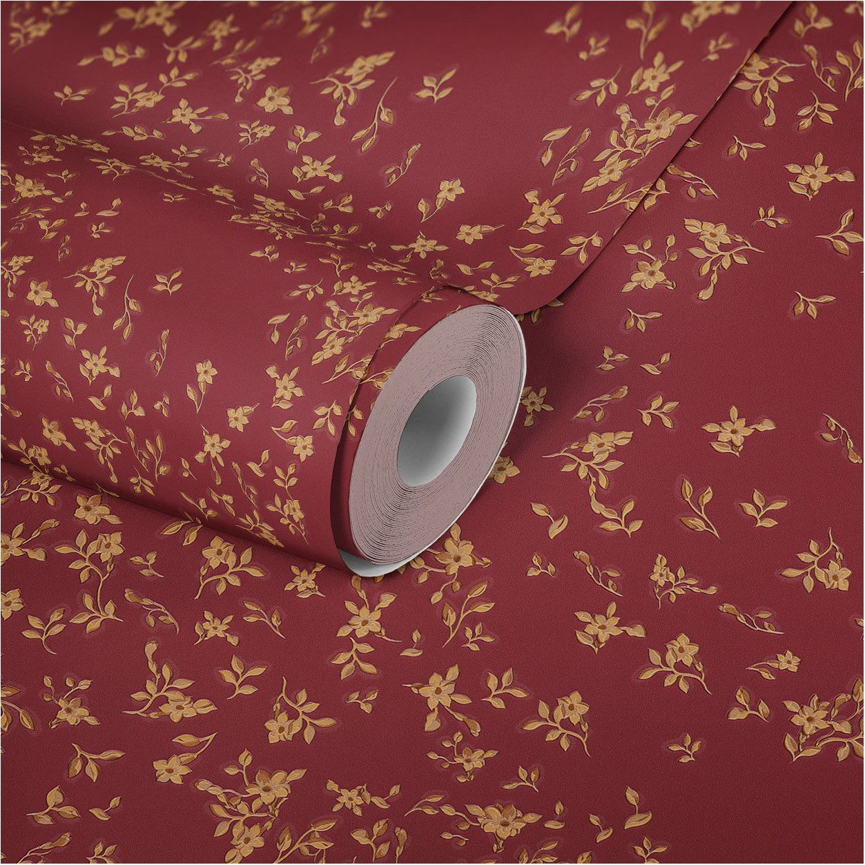 A.S. Création Vinyltapete, Versace Home Blumentapete Rot 935857 Luxus Vlies Designertapete