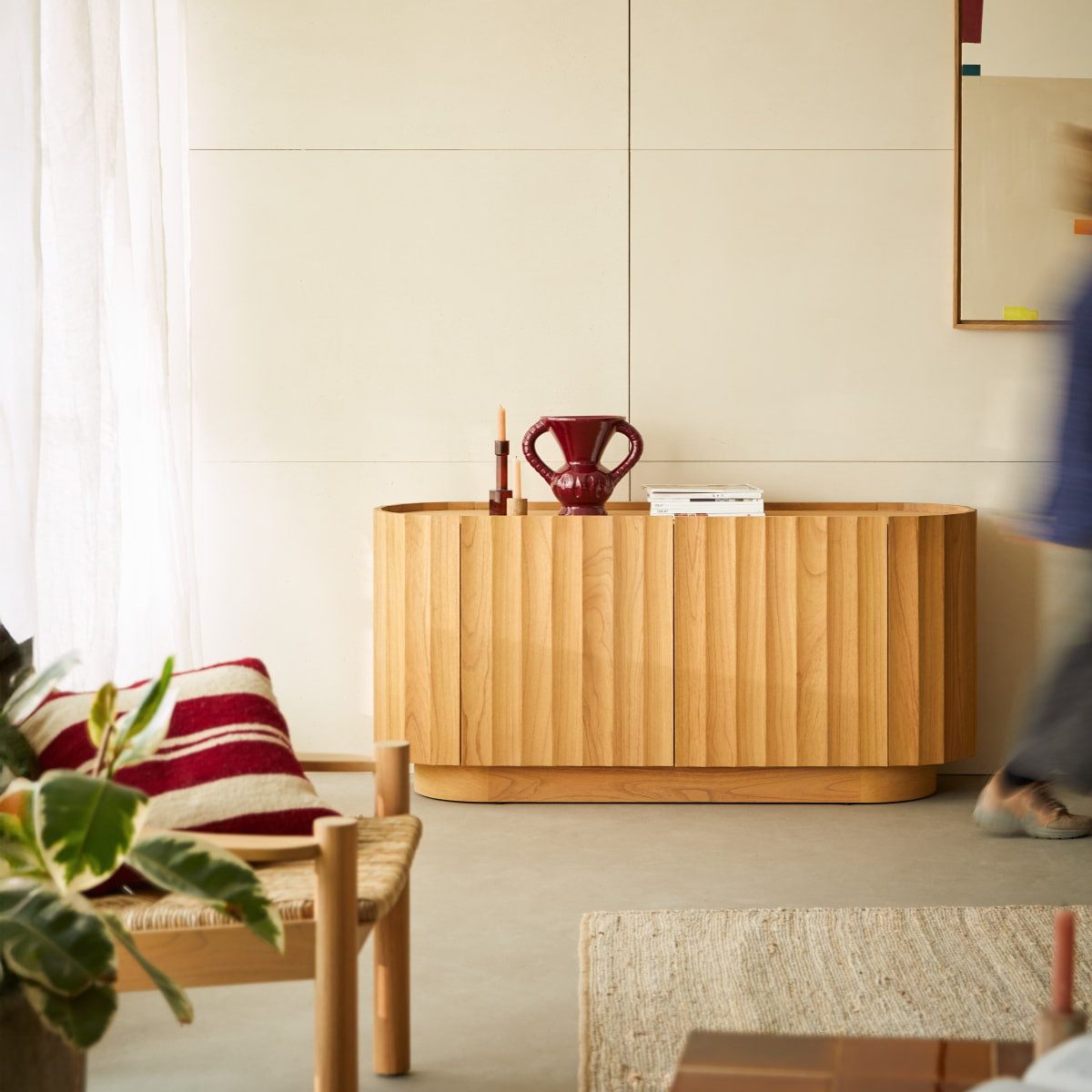 Tikamoon Sideboard Sideboard Andréa aus massivem Mindiholz, 150 cm