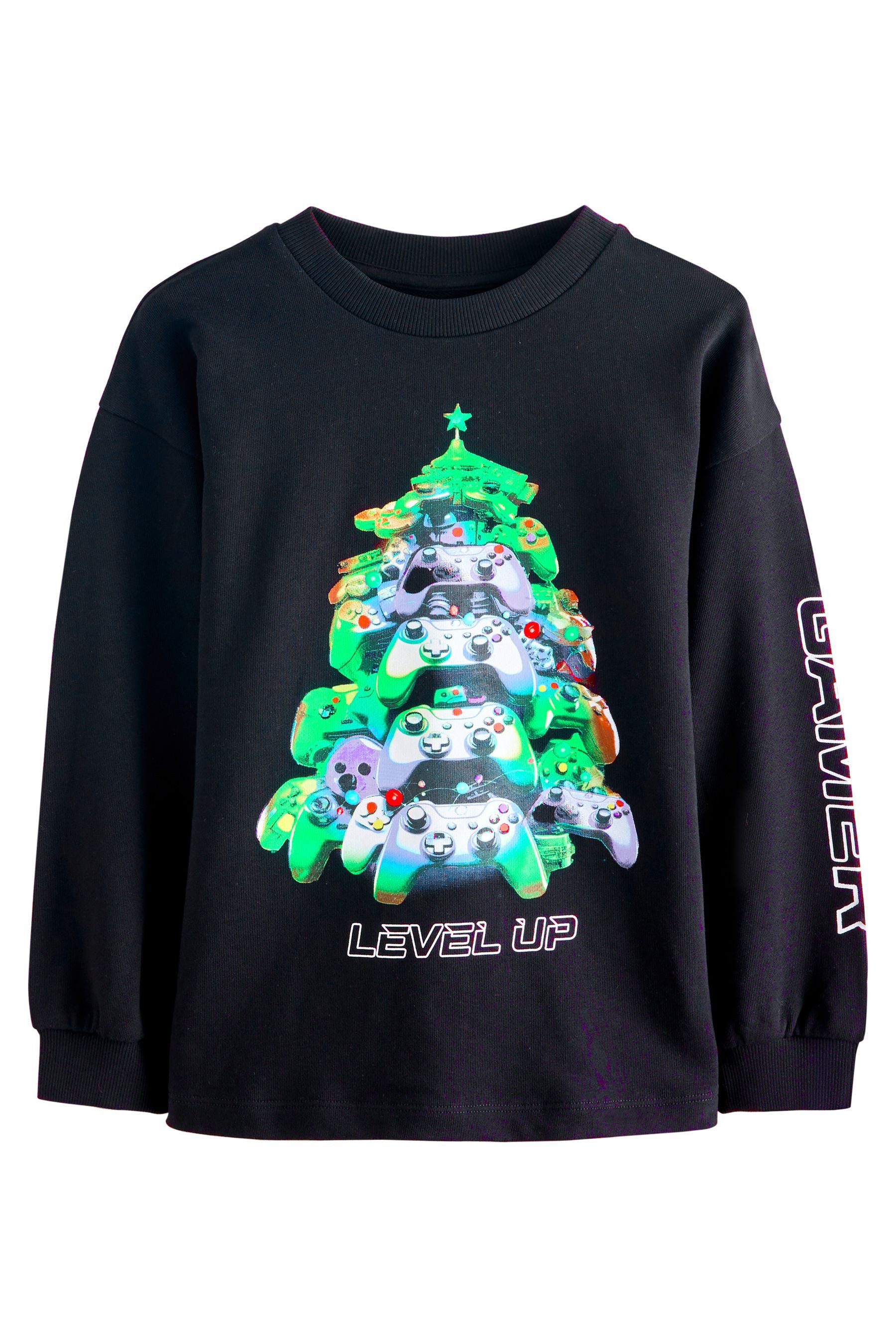 Next Langarmshirt Weihnachtliches, langärmeliges T-Shirt (1-tlg)