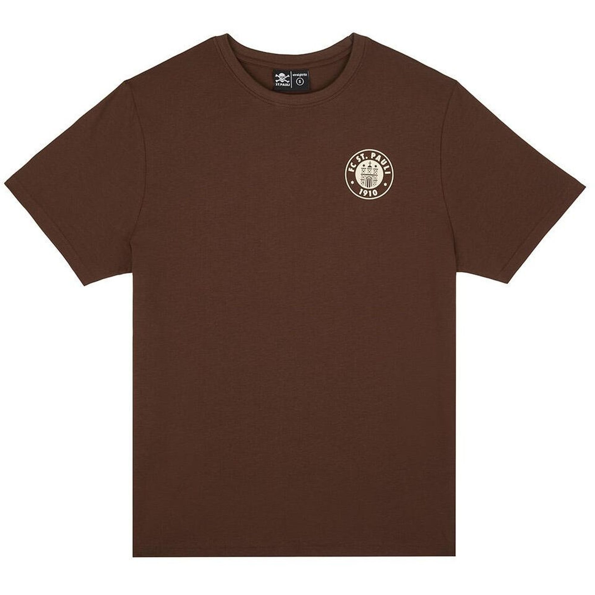 FC St. Pauli T-Shirt FC St. Pauli - T-Shirt "Logo braun/off white"