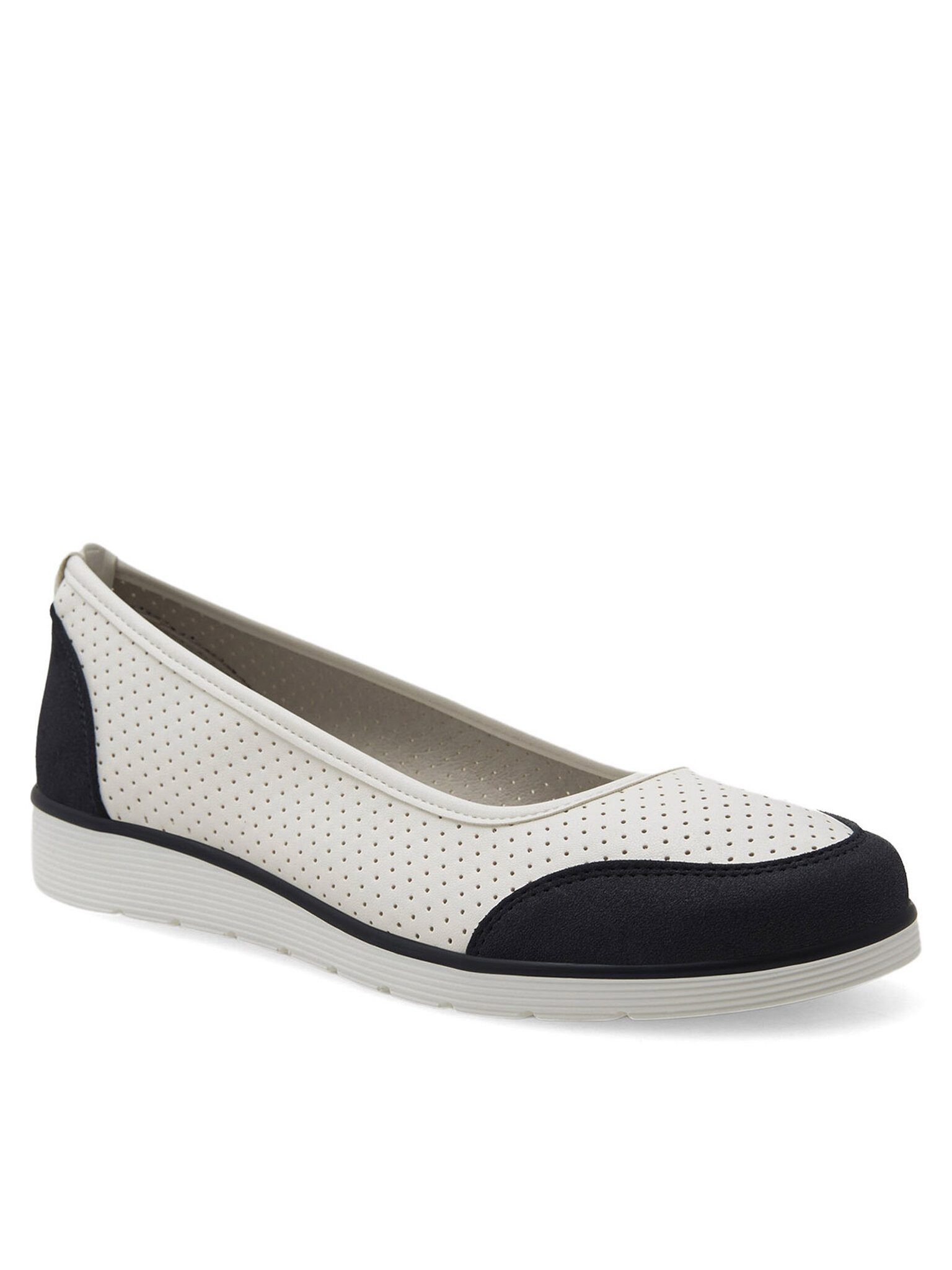 Clara Barson Ballerinas Damen WYL3650-1 Weiß Ballerina