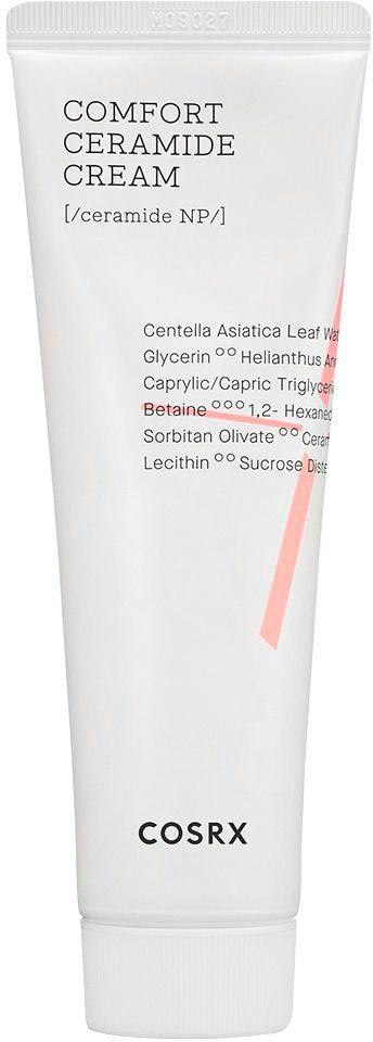 Cosrx Feuchtigkeitscreme BALANCIUM COMFORT CERAMIDE CREAM, speziell für empfindliche Haut, repariert und nährt die Haut.
