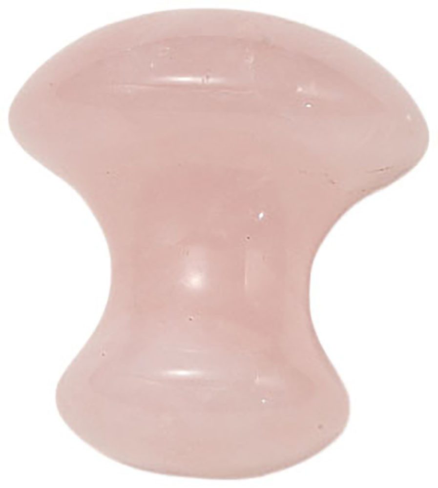 Firetti Massagestein Geschenk Edelstein Farbstein Halbedelstein Walze, 1-tlg., Made in Germany - Rosenquarz