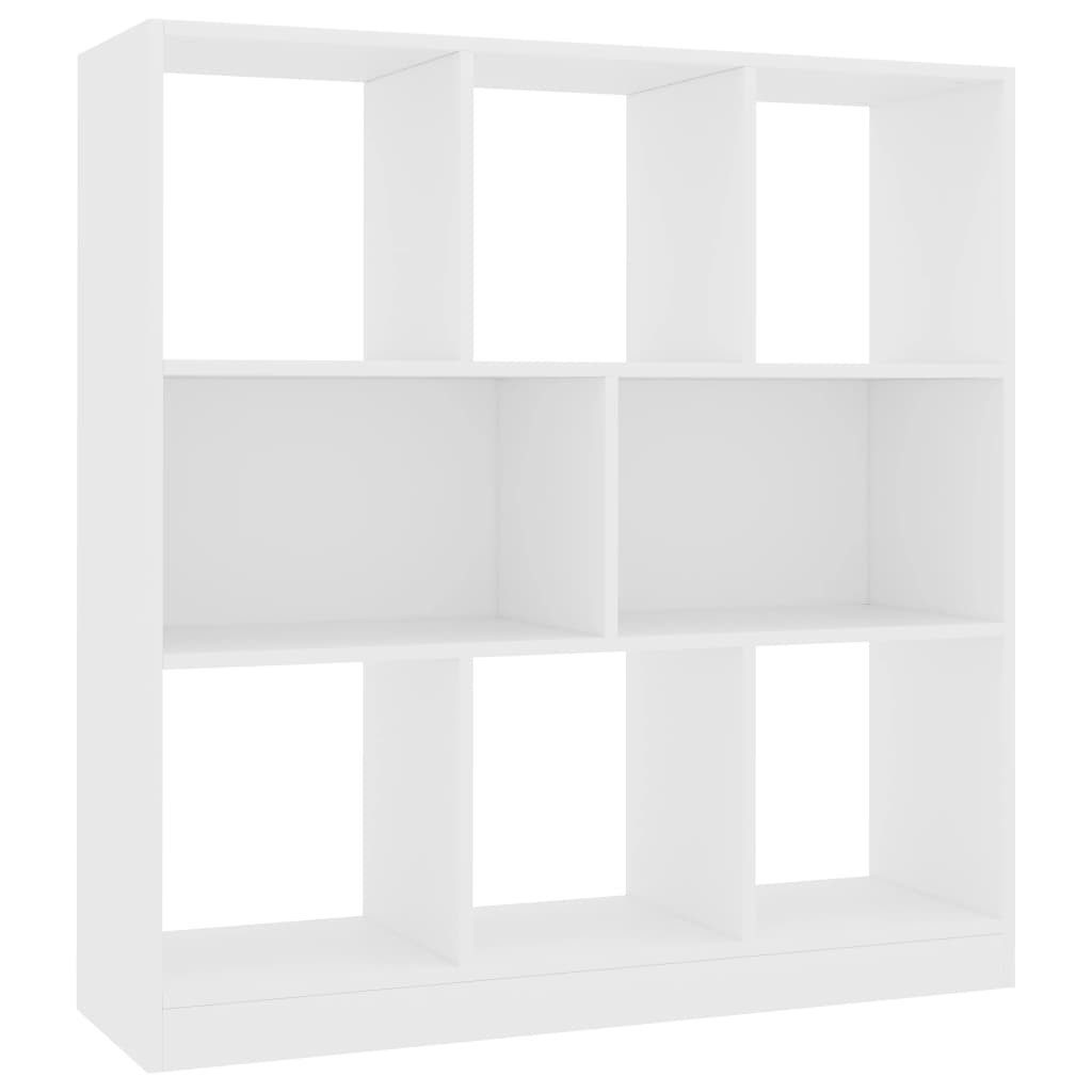 vidaXL Bücherregal NA Bücherregal Weiß 97,5x29,5x100 cm Spanplatte