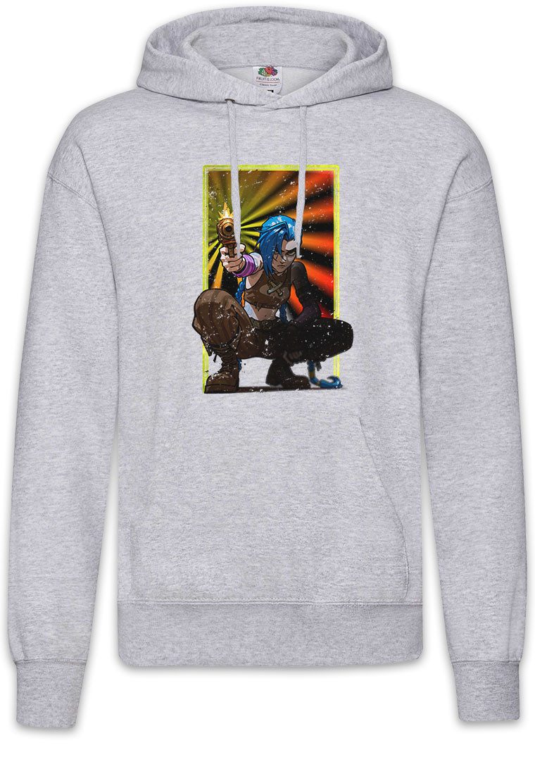 Hoodie Cyber League Girl Herren Hoodie Arcane Anime Punk Tattoo Legends Jinx