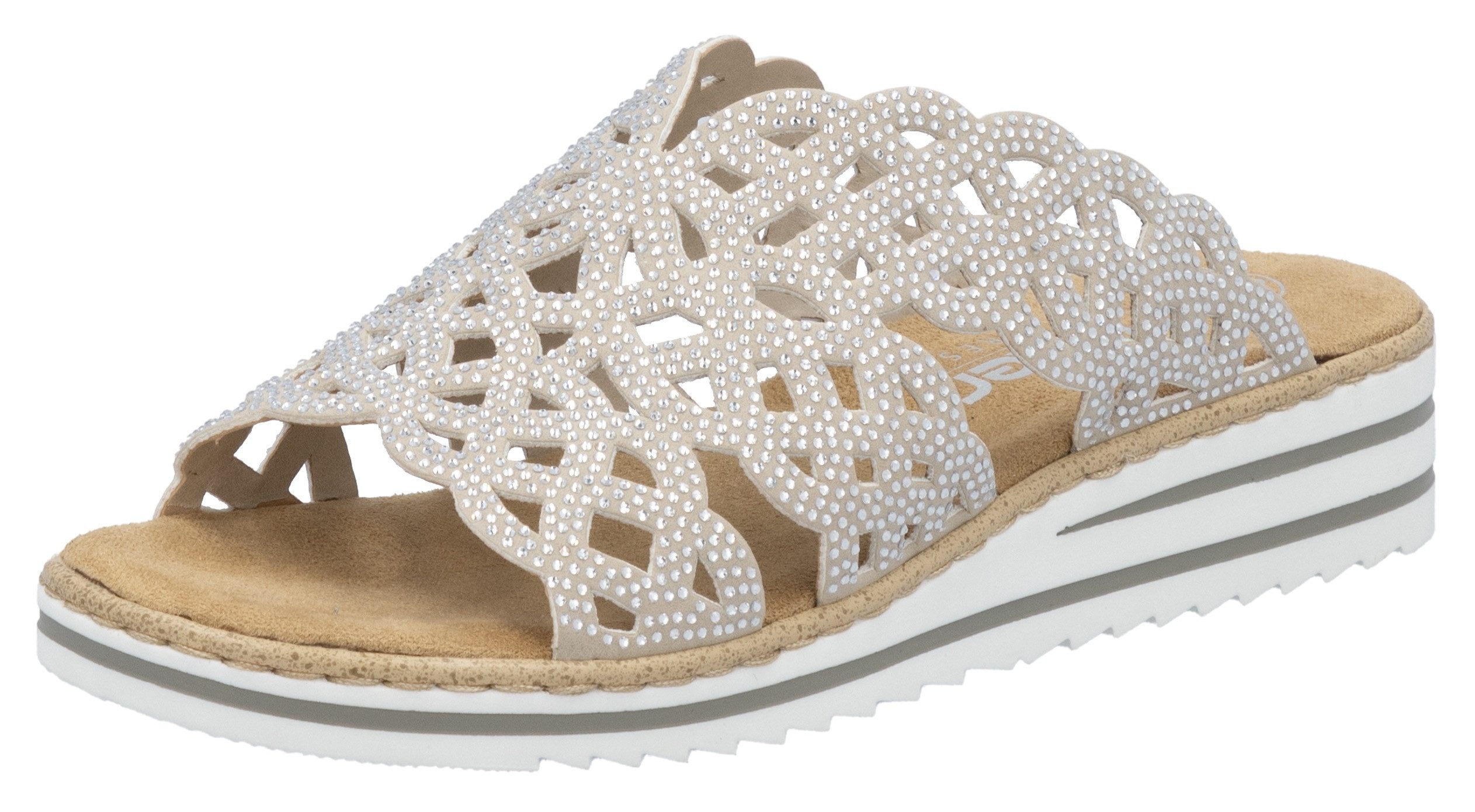 Rieker Pantolette Sommerschuh, Strandschuh, Hausschuh, Keilabsatz, günstig online kaufen