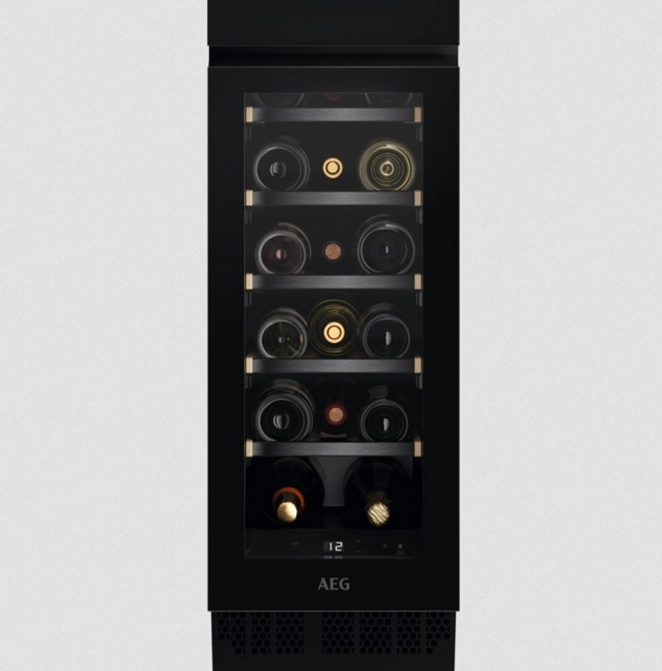 AEG Einbauweinkühlschrank AWUS018B7B, für 18 Standardflaschen á 0,75l,Single-Zone  Pro,Cellar Pro 5,Seitliche LED-Beleuchtung