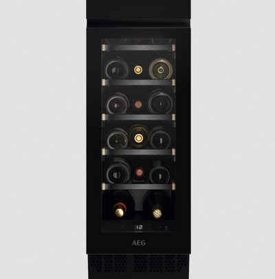 AEG Einbauweinkühlschrank AWUS018B7B, für 18 Standardflaschen á 0,75l,Single-Zone Pro,Cellar Pro 5,Seitliche LED-Beleuchtung
