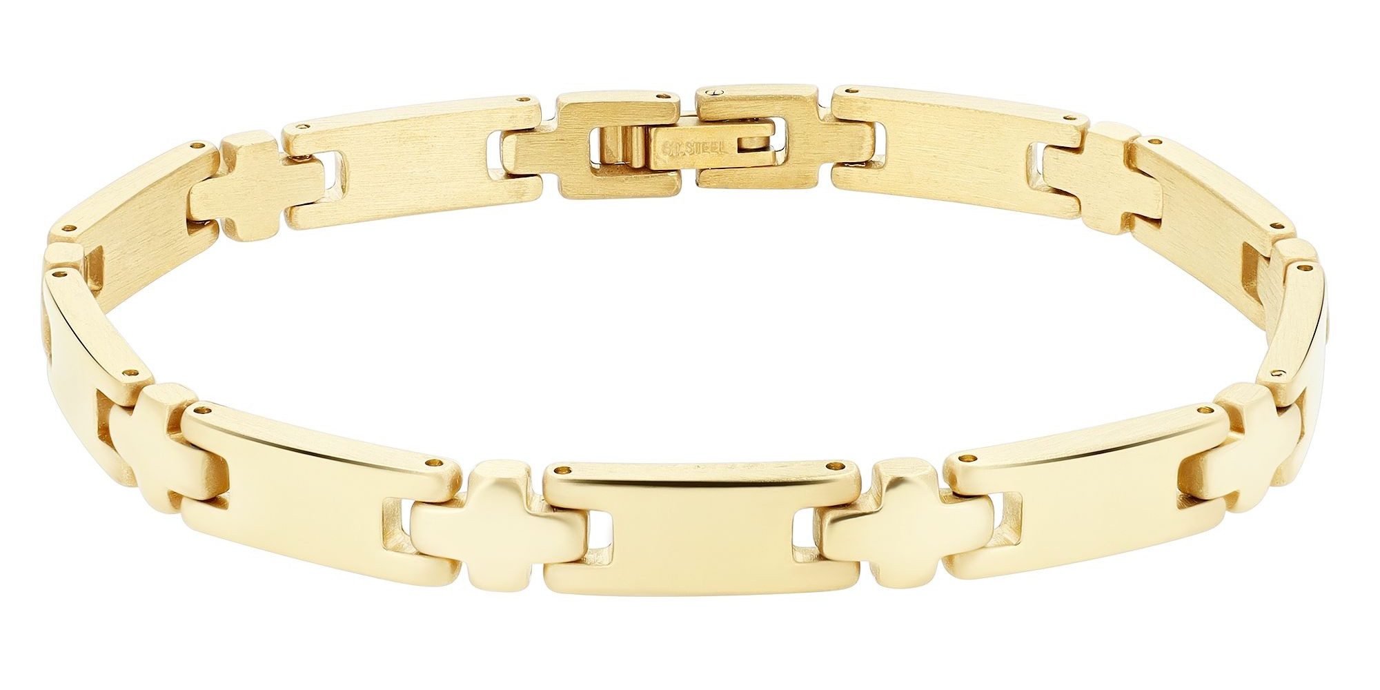 Adelia´s Gliederarmband Armband – Gliederarmband aus Edelstahl 20 cm, Eine schöne Geschenkidee für jeden Anlass