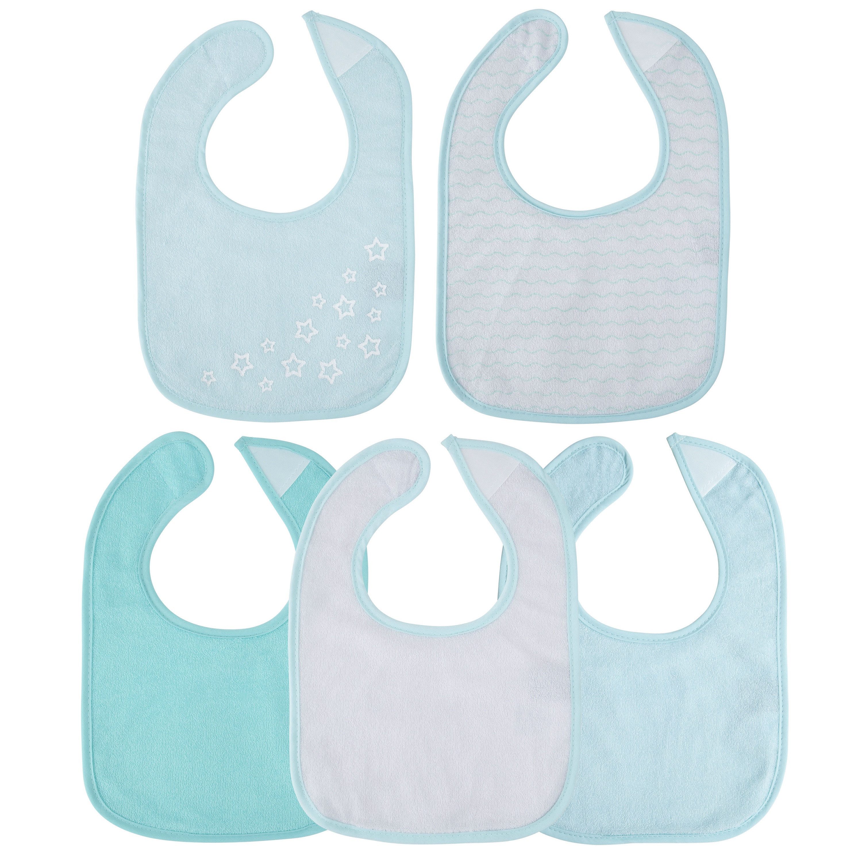 BIECO Lätzchen Bieco Baby Lätzchen 5er Pack Wasserdicht Schlabberlatz Sabberlätzchen