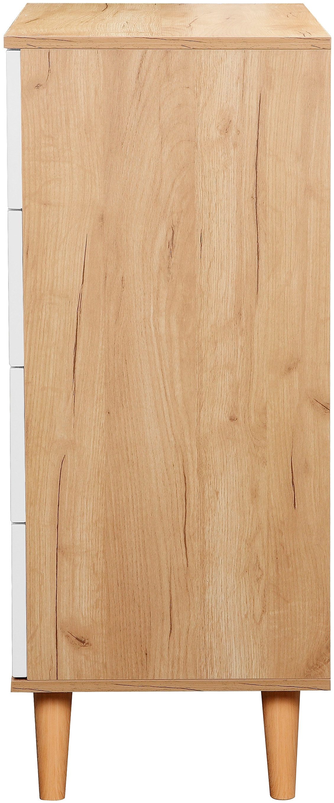 OTTO home Schubkastenkommode Lund Schlafzimmerschrank Wäscheschrank mit hochglänzenden Fronten (Kommode mit 4 Schubladen für viel Stauraum), Schlafzimmerkommode – Bild 4 von 5