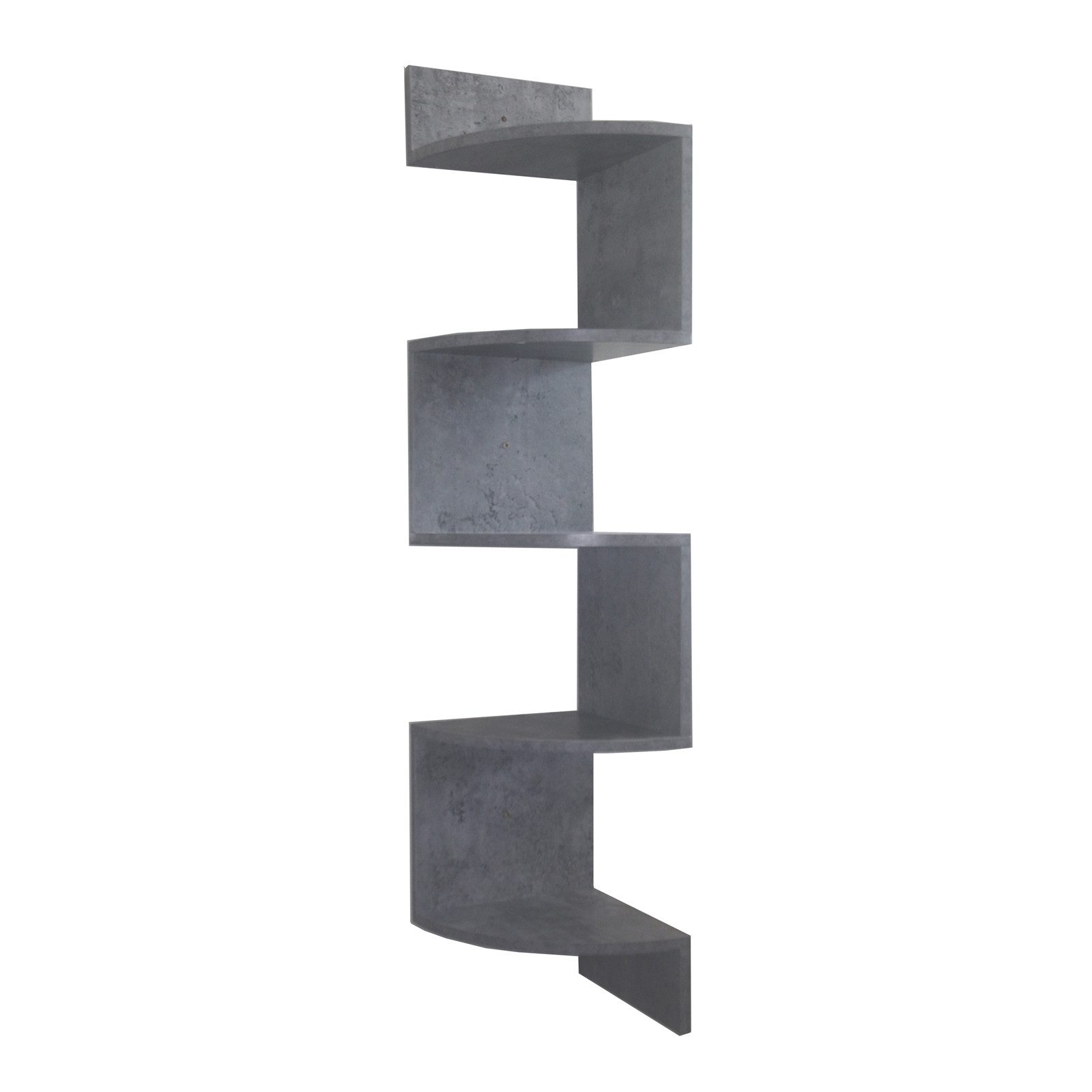 HTI-Living Wandregal Eckregal mit 5 Ablageflächern Thekla Beton, Stück 1-tl günstig online kaufen