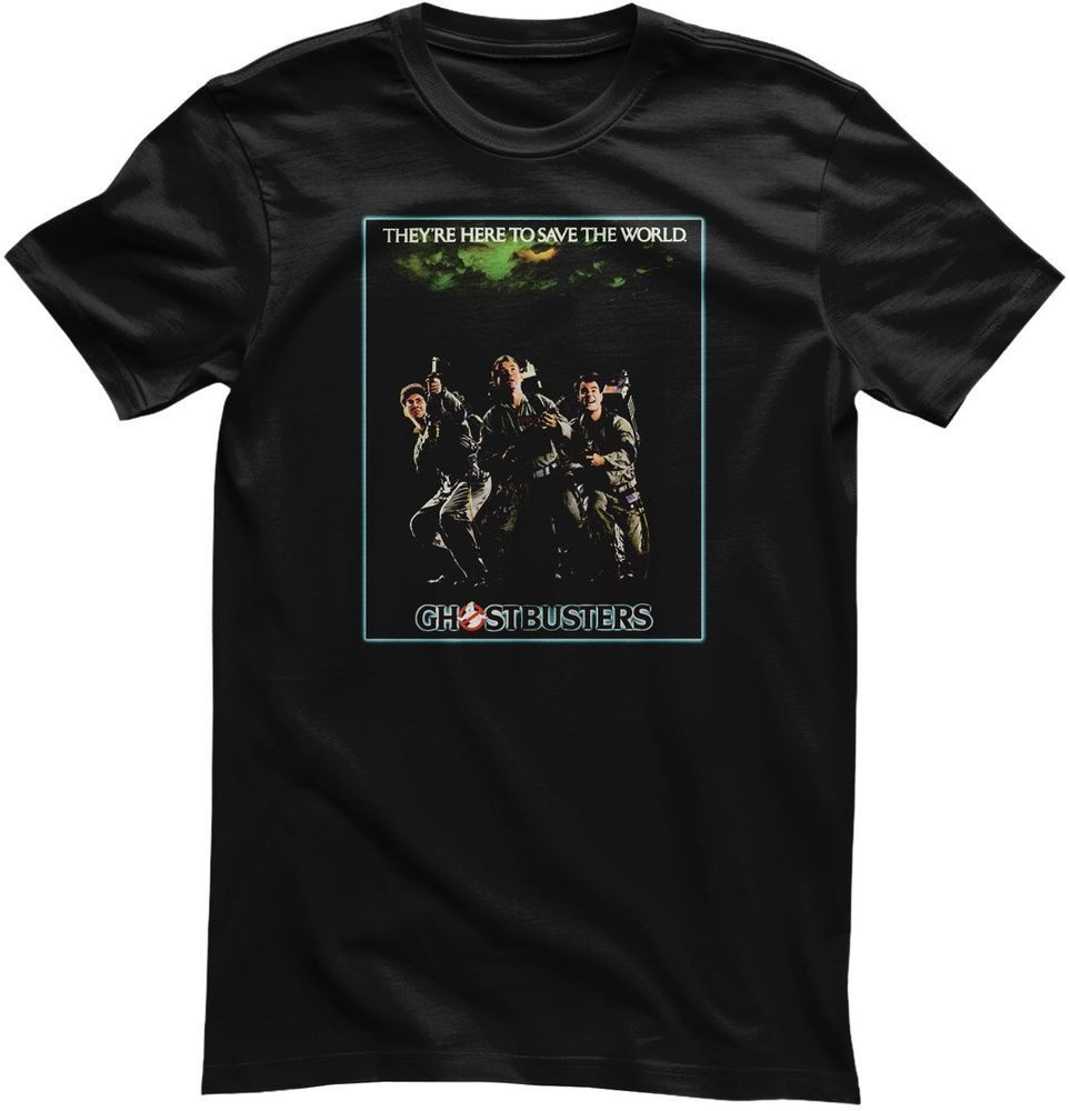 Ghostbusters T-Shirt Ghostbusters - Here To Save The World Poster T-Shirt