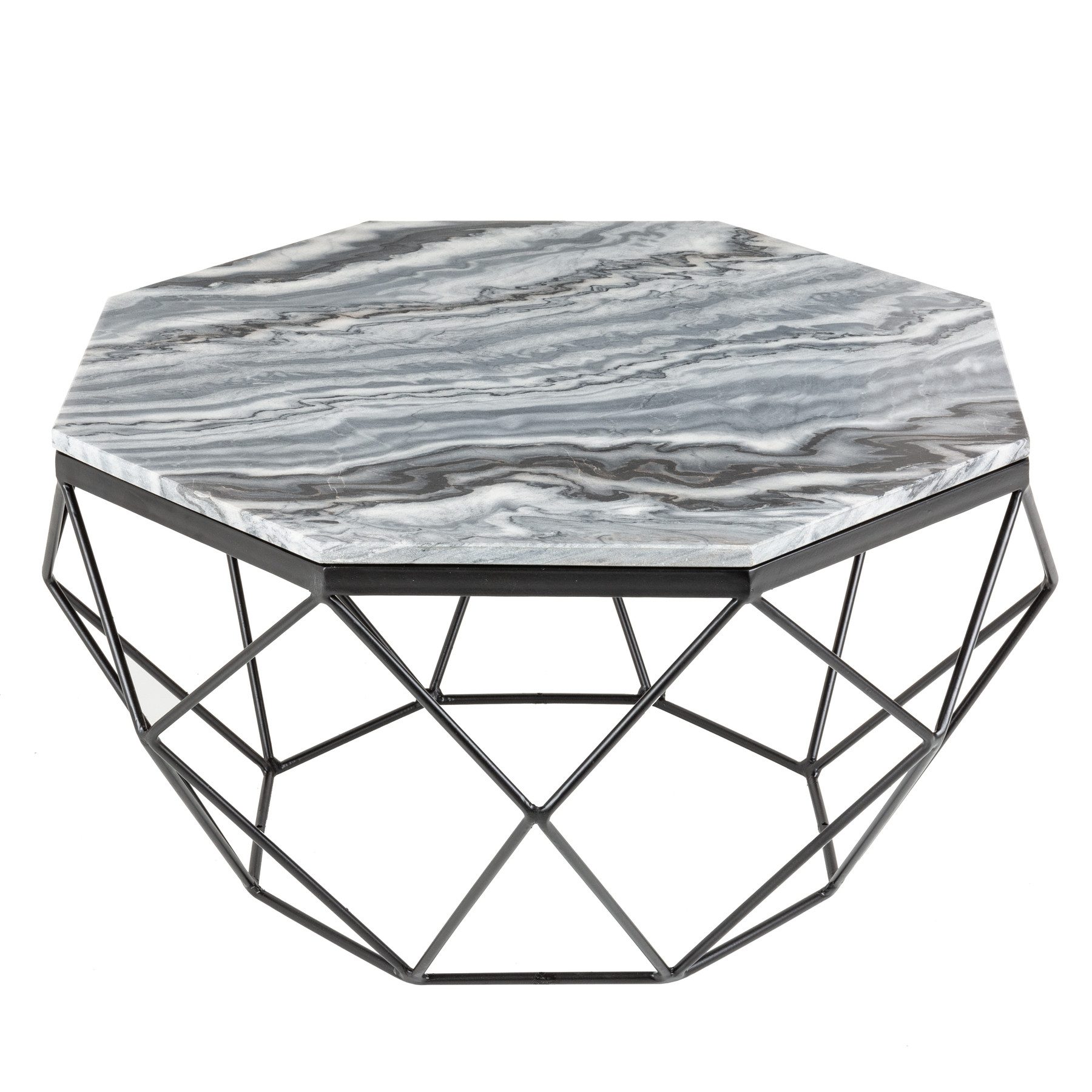 riess-ambiente Couchtisch DIAMOND 70cm schwarz-grau / günstig online kaufen