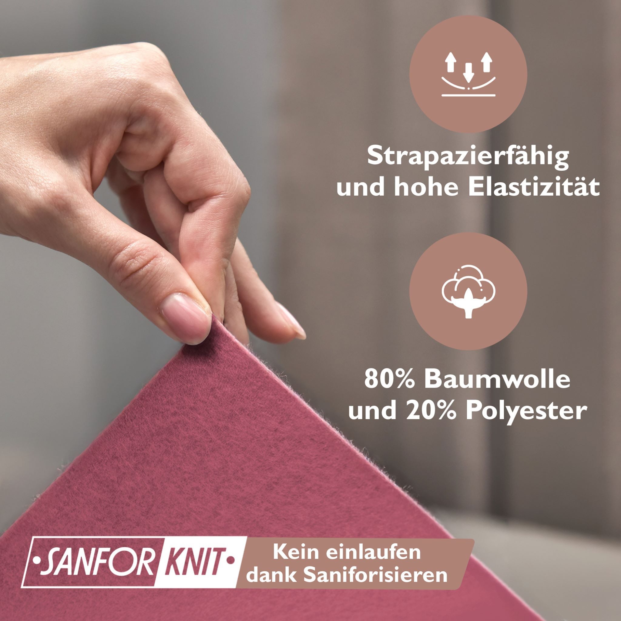 leevitex® Spannbettlaken für kalte Nächte – angenehm weich, passgenau, farbstark & pflegeleicht, Molton, Gummizug: rundum, (1 Stück), verschiedene Größen und Fa – Bild 4 von 5