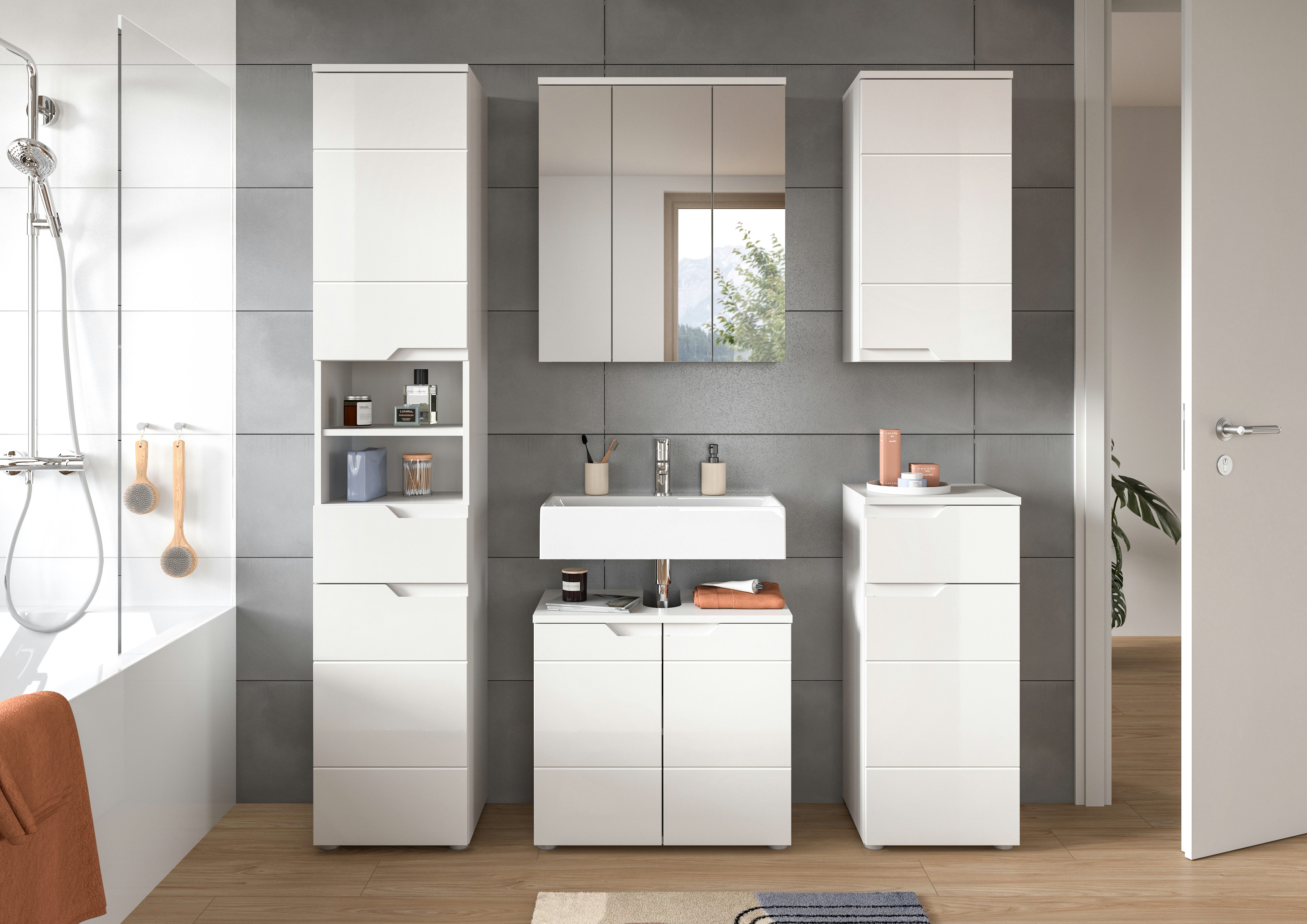 INOSIGN Badmöbel-Set CAPRI, 5-teilig, mit eingefasster günstig online kaufen