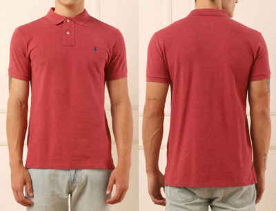 Ralph Lauren Poloshirt POLO RALPH LAUREN Slim Fit Polohemd Hemd T-Shirt PoloShirt College Red